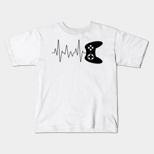 Gamer heartbeat t-shirt Kids T-Shirt